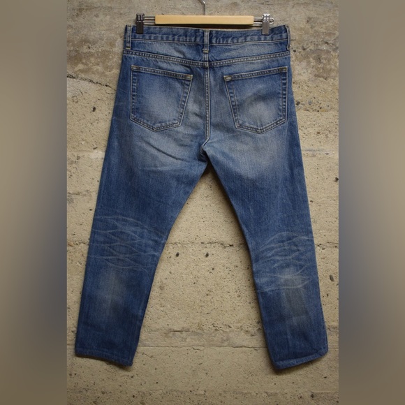 Sandro Paris Jeans Droit Slim Fit Blue Denim Jeans Size 31 - Picture 4 of 4